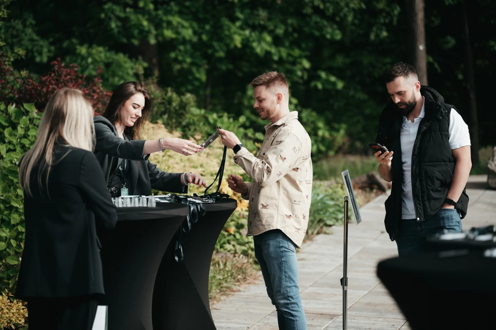 Registrace u vchodu